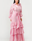 Aurora Tiered Elegance Full Maxi Dress