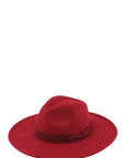 Felt Ribbon Basic Fedora Hat