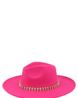 Rhinestone Accent Fedora Hat