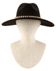 Rhinestone Accent Fedora Hat