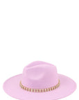 Rhinestone Accent Fedora Hat