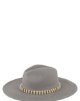 Rhinestone Accent Fedora Hat