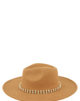 Rhinestone Accent Fedora Hat