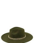 Rhinestone Accent Fedora Hat