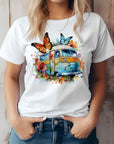 Retro Van Vintage Butterfly Graphic T-Shirt