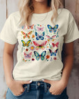 Retro Vintage Butterflies Graphic T-Shirt