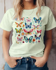 Retro Vintage Butterflies Graphic T-Shirt