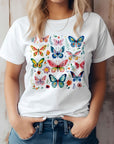 Retro Vintage Butterflies Graphic T-Shirt