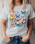 Retro Vintage Butterflies Graphic T-Shirt