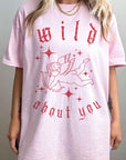 Wild About You Cupid Oversized Graphic Tee