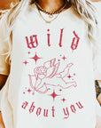 Wild About You Cupid Oversized Graphic Tee