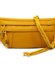 Braided Tassel Strap Crossbody Bag