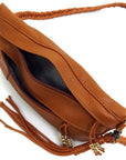 Braided Tassel Strap Crossbody Bag