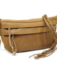 Braided Tassel Strap Crossbody Bag