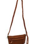 Braided Tassel Strap Crossbody Bag