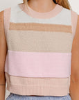 LE LIS Round Neck Sweater Vest