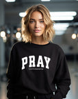 Plus Pray Continuously Crewneck Sweatshirt