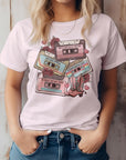 Retro Music Tape, Western Valentine Graphic Tee