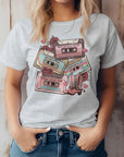 Retro Music Tape, Western Valentine Graphic Tee