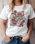 Retro Music Tape, Western Valentine Graphic Tee