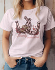 Howdy Valentine, Horseshoes Western Graphic Tee