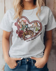 Heart Western Valentine Graphic Tee