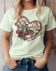 Heart Western Valentine Graphic Tee