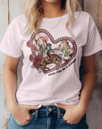 Heart Western Valentine Graphic Tee