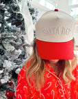 Santa Hat - Red Vintage Trucker Hat