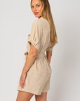 Gilli Half Sleeve Button Down Shirt Dress