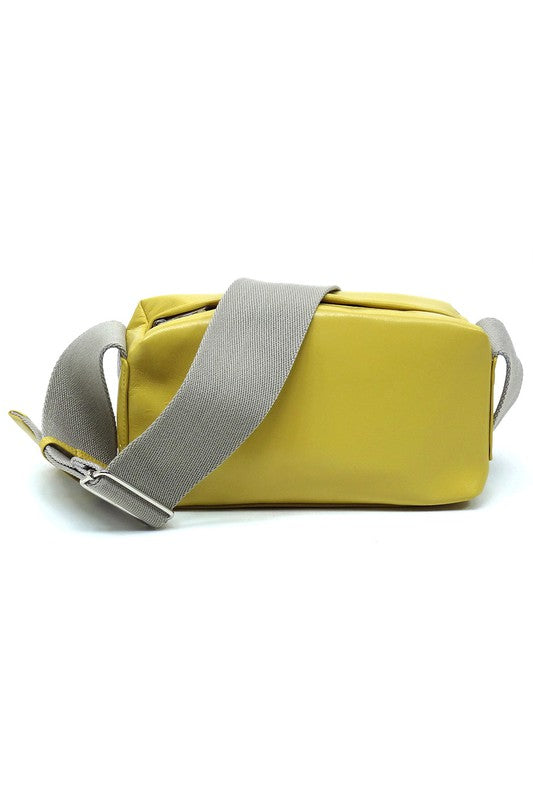 Wide Guitar Strap Boxy Crossbody Bag