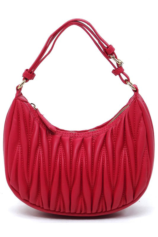 Chevron Quilted Shoulder Bag Hobo