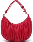 Chevron Quilted Shoulder Bag Hobo