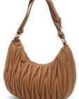 Chevron Quilted Shoulder Bag Hobo