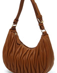 Chevron Quilted Shoulder Bag Hobo