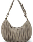 Chevron Quilted Shoulder Bag Hobo