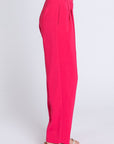 GeeGee High-Waisted Pleated Slacks