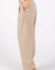 GeeGee High-Waisted Pleated Slacks