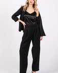 GeeGee High-Waisted Pleated Slacks