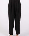 GeeGee High-Waisted Pleated Slacks