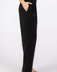 GeeGee High-Waisted Pleated Slacks