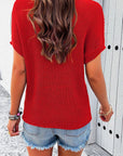 Knit Round Neck Top