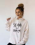 Set Goals and Crush Em Graphic Hoodie