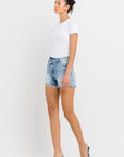 VERVET by Flying Monkey High Rise Criss Cross Shorts