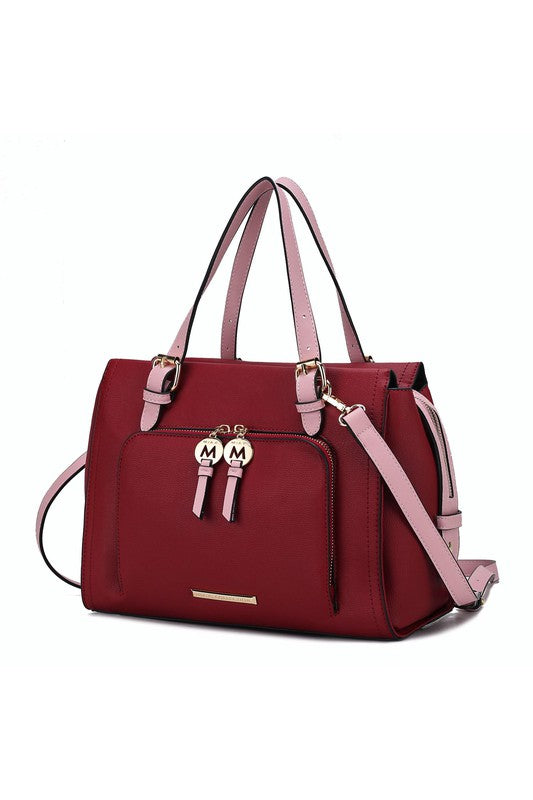 MKF Elise Color-block Satchel Bag by Mia k