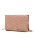 MKF Gretchen Quilted Envelope Clutch Crossbody Mia