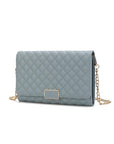 MKF Gretchen Quilted Envelope Clutch Crossbody Mia