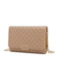 MKF Gretchen Quilted Envelope Clutch Crossbody Mia