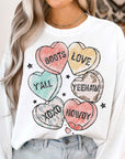 Valentine Candy Western Graphic Sweatshirt