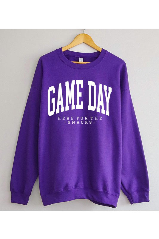 Here For The Snacks Game Day PLUS Sweatshirt